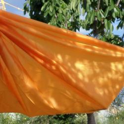 14,90 $ Hamac toile de parachute pratique et confortable,randonnée,fourgon,bateau,camping( orange)