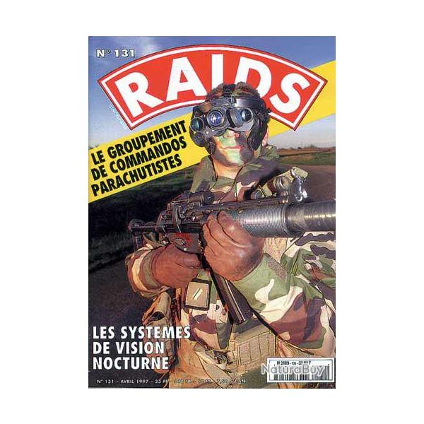 Raids 131 avril 1997. le scorpion , vision nocturne , commandos parachutistes ,