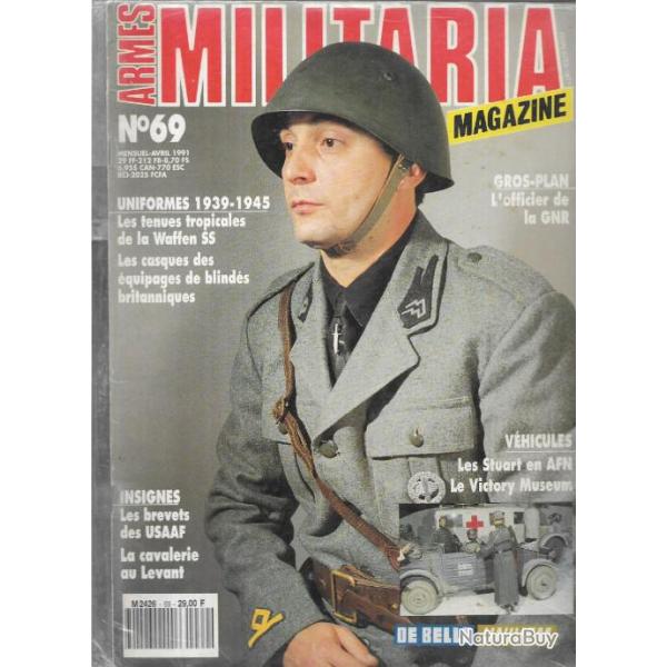 Militaria Magazine n69 tenues tropicales waffen ss, brevets usaaf, cavalerie au levant ,stuart en a