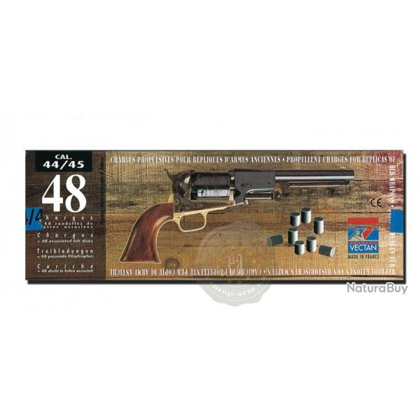 Charges de poudre noire Cal. 44 ** X 48   pour armes  poudre noir