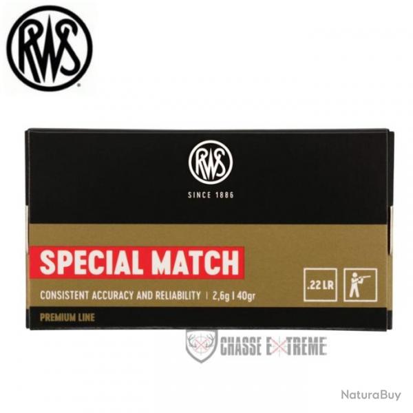 50 Munitions RWS Cal 22 Lr 40gr Special Match