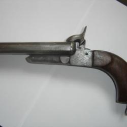 pistolet de venerie juxtaposé  a broche en calibre 24canon basculant