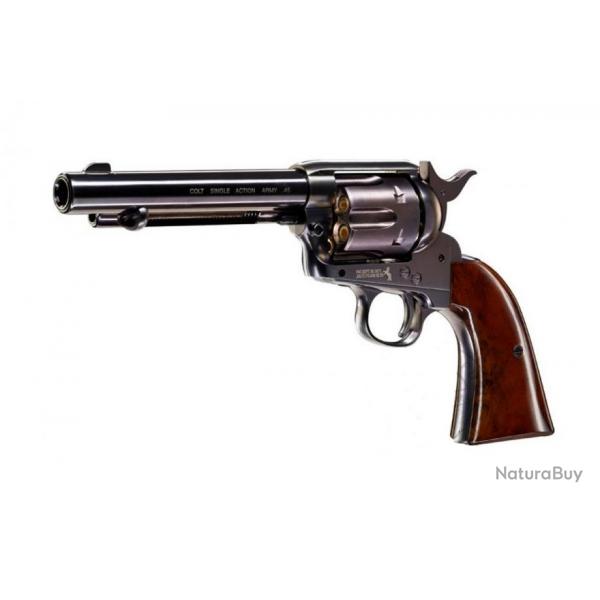 Revolver  COLT  S.A.A.45  Finition Bronze bleute  *Co2  Billes Acier * Cal 4.5