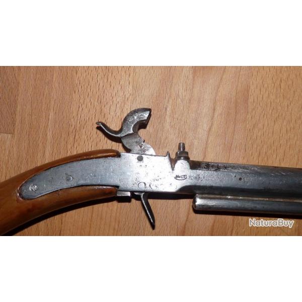 Pistolet 1830-1890 (trs rare )  percussion(livraison par Happy post 13)