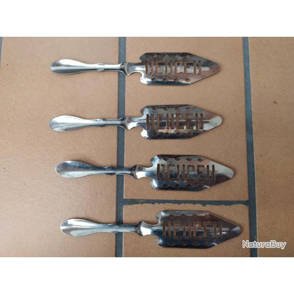 LOT DE 4 CUILLERES  A ABSINTHE MARQUE BERGER