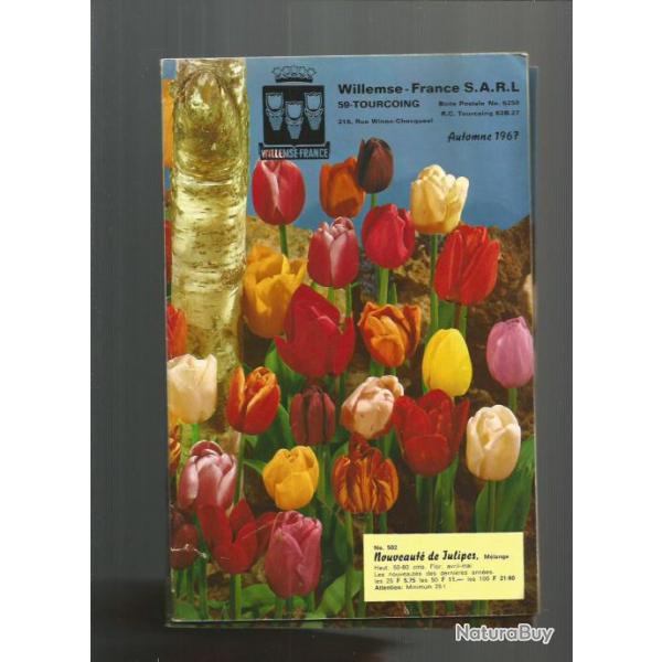 Ancien catalogue jardinage fleurs et plantes  willemse automne 1967