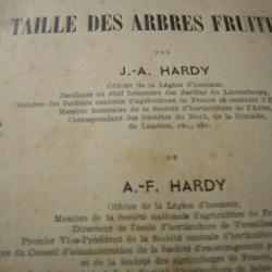 TRAITE de la TAILLE DES ARBRES FRUITIERS  de 1884