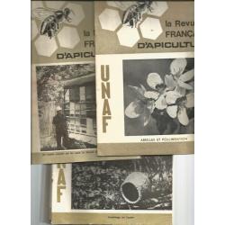 revue française d'apiculture , unaf , année 1972 incomplète . abeilles , miel