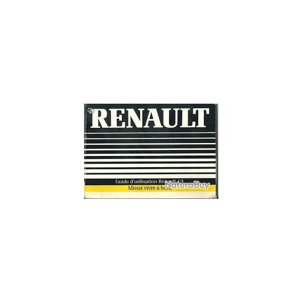 Renault 19 , carnet de bord.  guide d'utilisation renault 19 tous modles ,