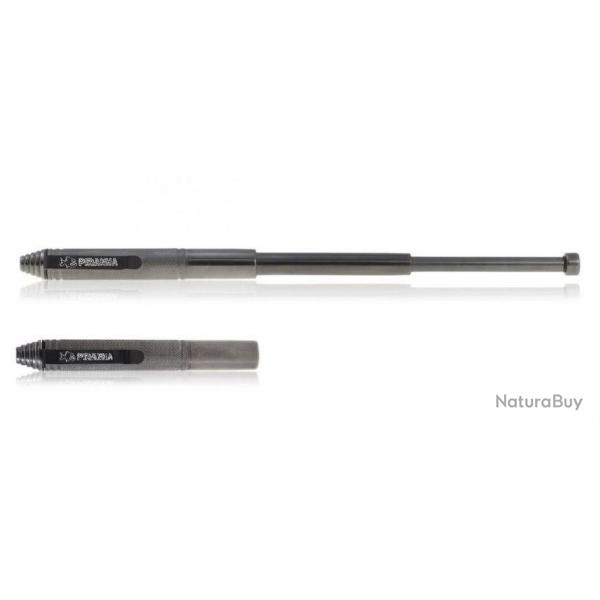 Dfence avec MATRAQUE  STYLO  Telescopique de poche ( le PIRANHA )  de 32 cm