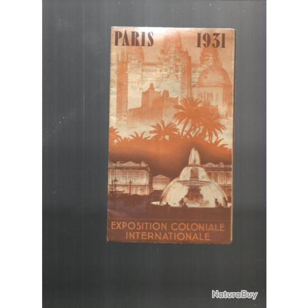Exposition  coloniale paris  1931. dpliant guide.