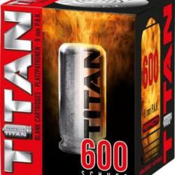 D&eacute;fence avec Boite de 600 Cartouches &agrave; Blanc  TITAN  UMAREX Cal. 9 mm PISTOLET