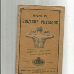 Manufrance. manuel de culture physique.
