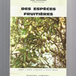 Des espèces fruitières. louis giordano.