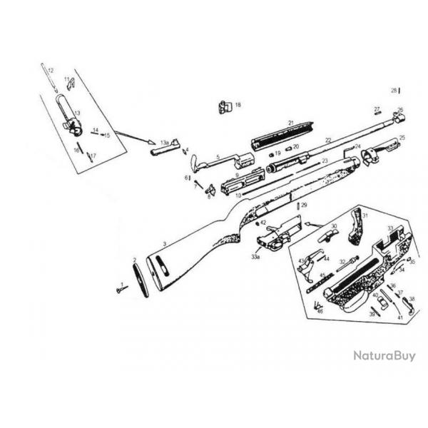 USM1  AXE DU GUIDON et CLAVETTE, TIR TAR