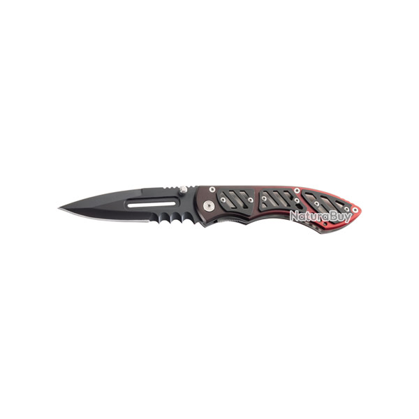 Couteau Pliant HERBERTZ Noir et rouge manche 11cm