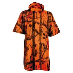 PONCHO CHASSE GHOST CAMO FOREST FLUO - PERCUSSION