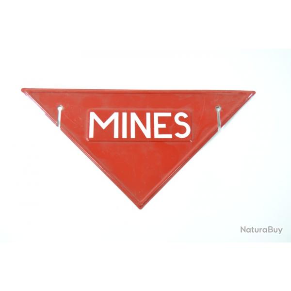 Plaque en tle prvention Danger MINES MINE dmineur dminage artificier Arme Franaise Yougoslavie