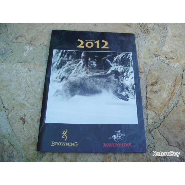 Magnifique catalogue /:calendrier 2012 Browning / Winchester