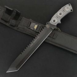 Couteau de Survie Machette Tops Steel Eagle Carbone 1095 Tops Knives Made In USA TP111A