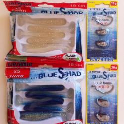 A SAISIR - Pack Mer "Blue Shad" 10 cm