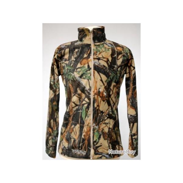 Blouson manches longues polaire femme