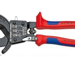 Coupe câble à cliquet Diam câble 32mm 95.31.250 Knipex