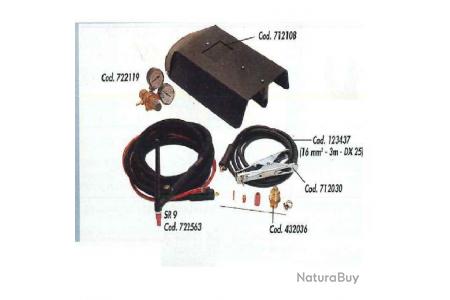 Kit soudure MMA pour Technology et Tecnica 200A 16 MMQ 3+2M DX25 Telwin