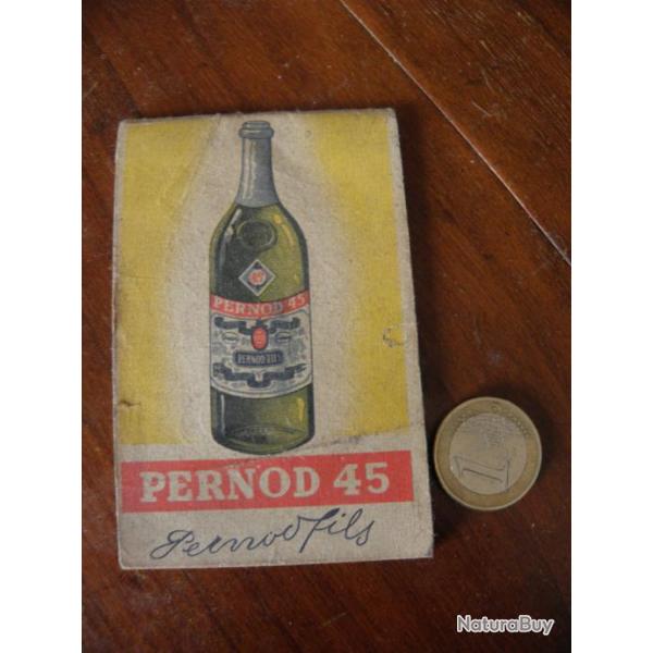 vintage petit carnet  PERNOD 45