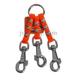 Tripleur BIOTHANE BETA 13 mm x 16 cm ORANGE - jokidog