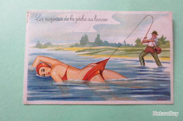Cartes Humour Peche 2 Cartes Postales Chasse Peche Animalieres