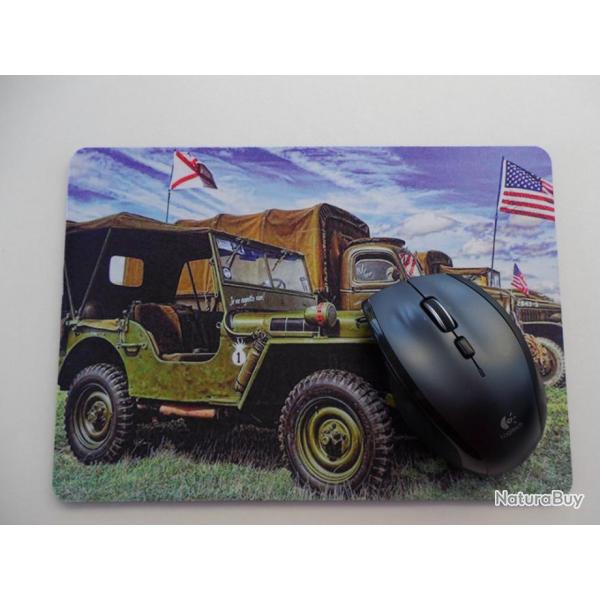 Collectionnez TAPIS  de  SOURIS  pour Ordinateur Modle  Vhicule US Guerre 39/40 