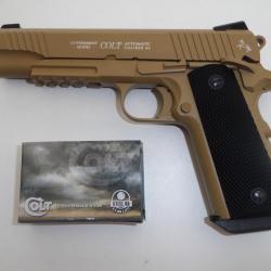 Pistolet  COLT  M45  CQBP  Désert « UMAREX »   / Cal 4.5  Billes Acier  et co2