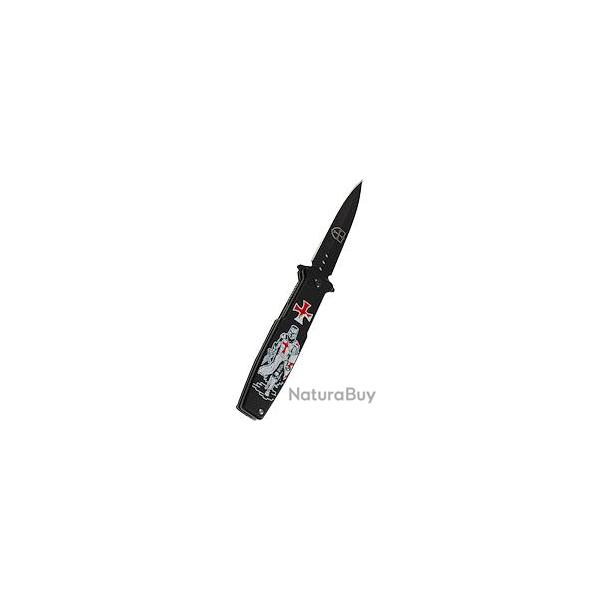 Coffret Couteau Pliant  Noir Modle Templier Lame de 8 cm