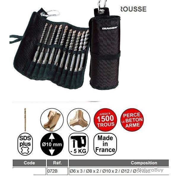 Trousse de mches SDS+ Booster+ 072B Diager