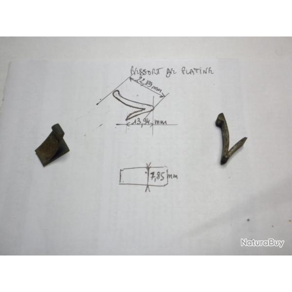 VENDU PAR CUIRASSIER11 RESSORT DE PLATINE  DE FUSIL DE CHASSE N 9