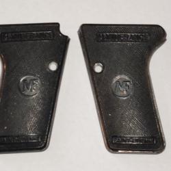 Paire de plaquette de pistolet Lefrançais 7.65, Le Francais