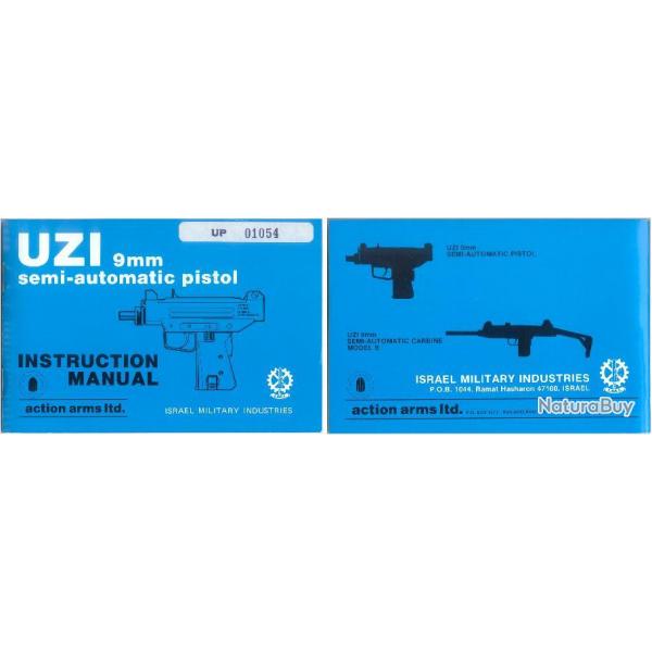 UZI pistol IMI 9mm manuel  pdf