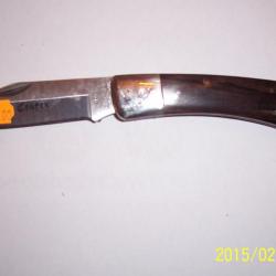 ERA160BW Couteau de Gentleman Folder Elk Ridge A/O Lame Acier Inox Manche Bois 
