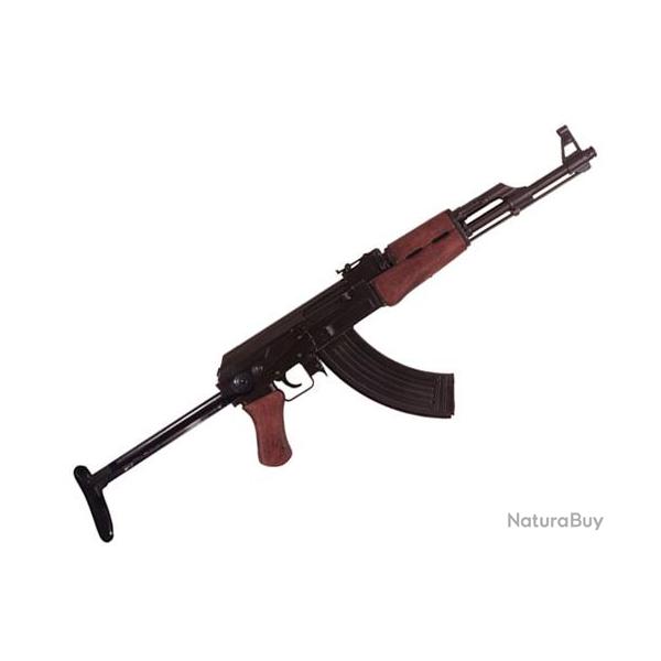 Rplique pour collectionneur de la AK  47  apple  KALASHNIKOV  crosse Mtal pliable