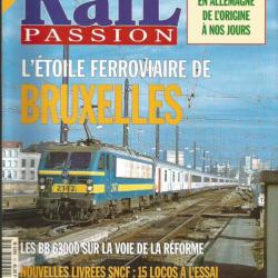 Lot de revues rail passion  état neuves. trains , locomotives , voies ferrées