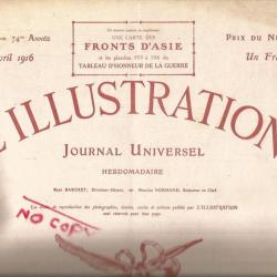 Lot de 44 revues l'illustration 1915-1916.