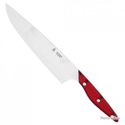 Couteau de cuisine "brasserie" rouge - 14 cm - coupe HQ