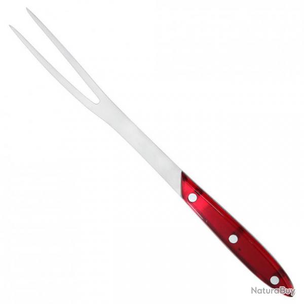 Fourchette de service courbe brasserie rouge - 30 cm