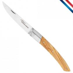couteau de poche Le Thiers - 1 mitre inox - Olivier - 12 cm
