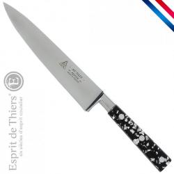 Couteau de cuisine "pépite",  feuilles d'argent - 15 cm