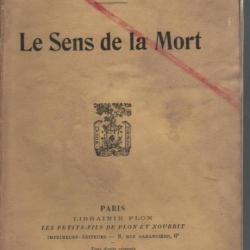 Le sens de la mort . paul bourget