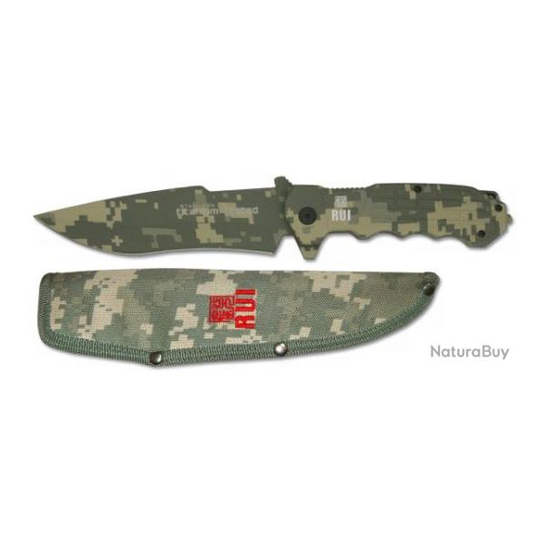 Couteau  de COMBAT Vert Camouflage