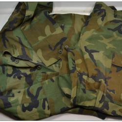 Tenue veste + pantalon armée américaine US, camouflage Woodland camo. Idéal airsoft softair paintbal