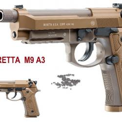 Pistolet Co2  Beretta M9 A3  / Cal 4.5  BB